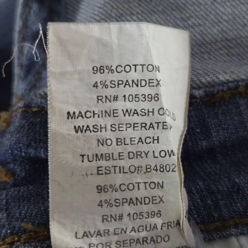 C'est Toi Jeans Overalls Womens Medium Blue Denim Ripped Distressed Bib Pockets